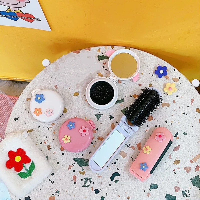 Sweet Cute Small Size Foldable Hair Comb with Makeup Mirror Girls Cartton Portable Folding Round Shaped Comb with Compact Mirror
Sweet Cute Small Size Foldable Hair Comb with Makeup Mirror Girls Cartton Portable Folding Round Shaped Comb with Compact Mirror