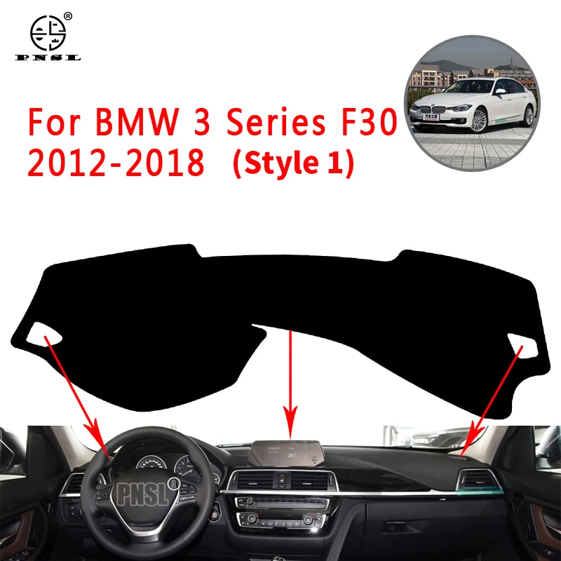 

Для BMW 3 серии F30 2012 ~ 2018, Противоскользящий коврик с защитой от УФ излучения, чехол для приборной панели, защитный ковер, аксессуары 318i 320i 325i 328i