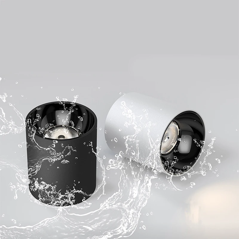 IP65 Black White Round Waterproof Surface Mounted Cylinder LED Downlight Cob Suspended Dimmable Down Light
IP65 Black White Round Waterproof Surface Mounted Cylinder LED Downlight Cob Suspended Dimmable Down Light