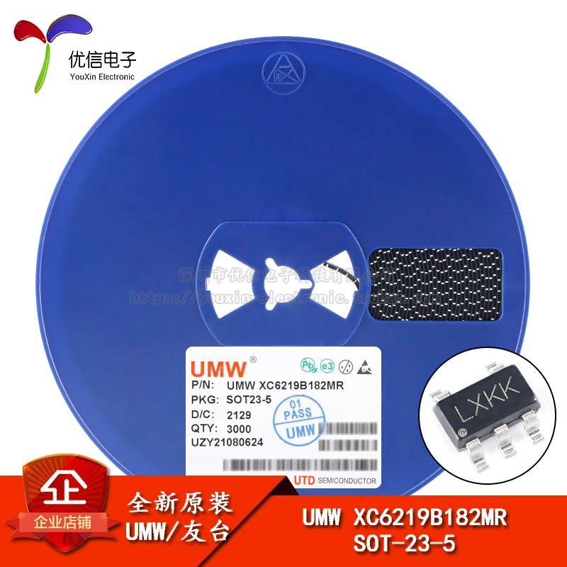 Оригинальный подлинный UMW XC6219B182MR SOT-23-5 линейный регулятор низкого выключения LDO чип
Оригинальный подлинный UMW XC6219B182MR SOT-23-5 линейный регулятор низкого выключения LDO чип