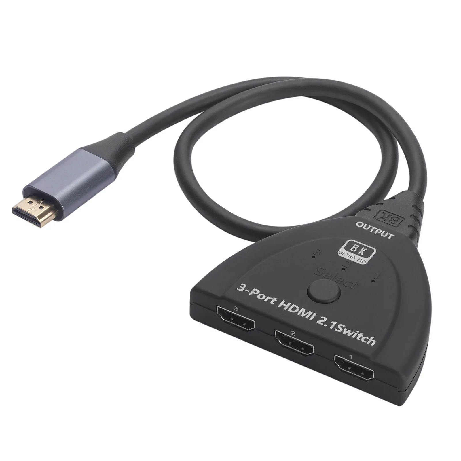 2/3/5 8K HDMI-compatible 2 1 Switch 3 Port HDMI-compatible Switcher Selector Box with Cable for Learning Entertainment Work
2/3/5 8K HDMI-compatible 2 1 Switch 3 Port HDMI-compatible Switcher Selector Box with Cable for Learning Entertainment Work