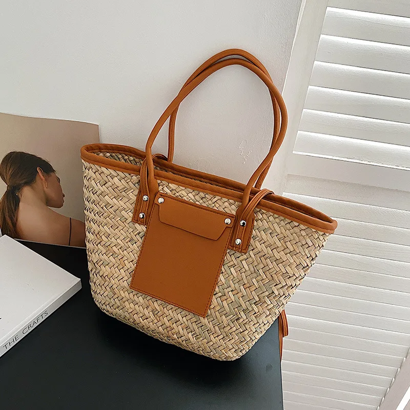 Summer new retro woven bag straw bag fashion single shoulder portable dual-purpose vacation beach bag trendy bag Special bag
Summer new retro woven bag straw bag fashion single shoulder portable dual-purpose vacation beach bag trendy bag Special bag