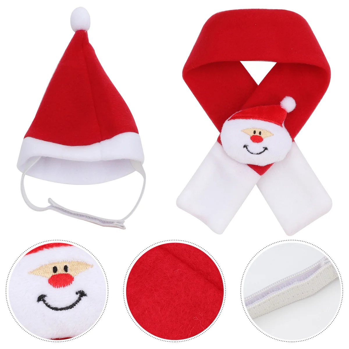 2pcs Xmas Cat Costume Accessories Christmas Santa Claus Scarf Hat Set Xmas Holiday Gifts
2pcs Xmas Cat Costume Accessories Christmas Santa Claus Scarf Hat Set Xmas Holiday Gifts