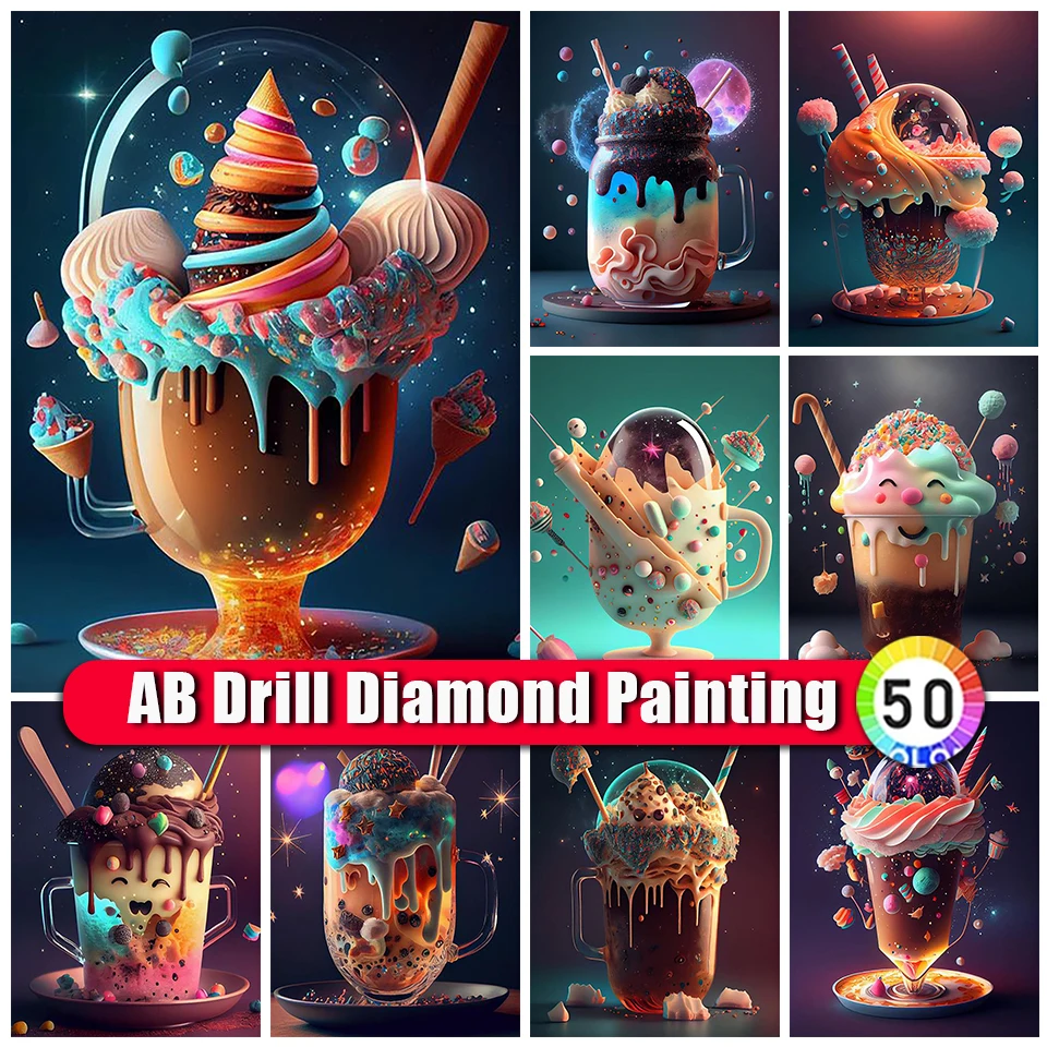 BinXue Zipper Bag Cartoon Dessert Cake AB Diamond Painting Kit Ice Cream Handmade DIY Embroidery Square/Round Mosaic Home Decor
BinXue Zipper Bag Cartoon Dessert Cake AB Diamond Painting Kit Ice Cream Handmade DIY Embroidery Square/Round Mosaic Home Decor
