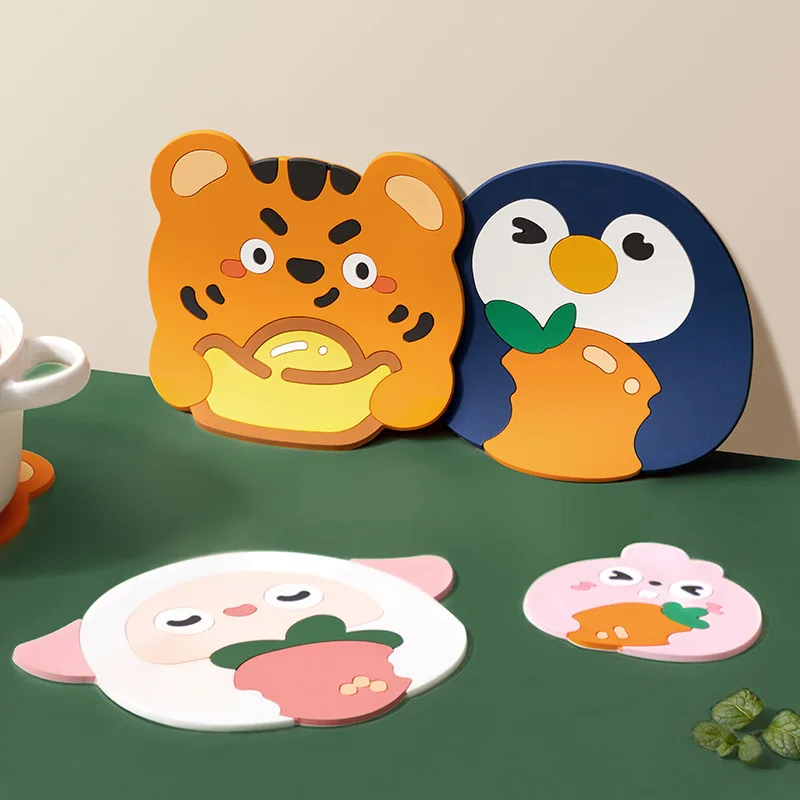 Creative Cartoon Cute Tableware Mat Waterproof Heat Insulation Non-slip Table Mat Coaster High Temperature Non-slip Pot Mats
Creative Cartoon Cute Tableware Mat Waterproof Heat Insulation Non-slip Table Mat Coaster High Temperature Non-slip Pot Mats