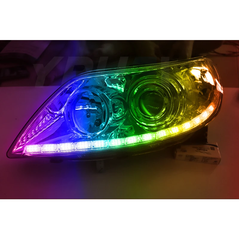 Fire Ghost White LED Headlight Strip Flowing Yellow Turn Signal Light Flexible Angel Eye Switchback LED Knight Rider Light
Fire Ghost White LED Headlight Strip Flowing Yellow Turn Signal Light Flexible Angel Eye Switchback LED Knight Rider Light