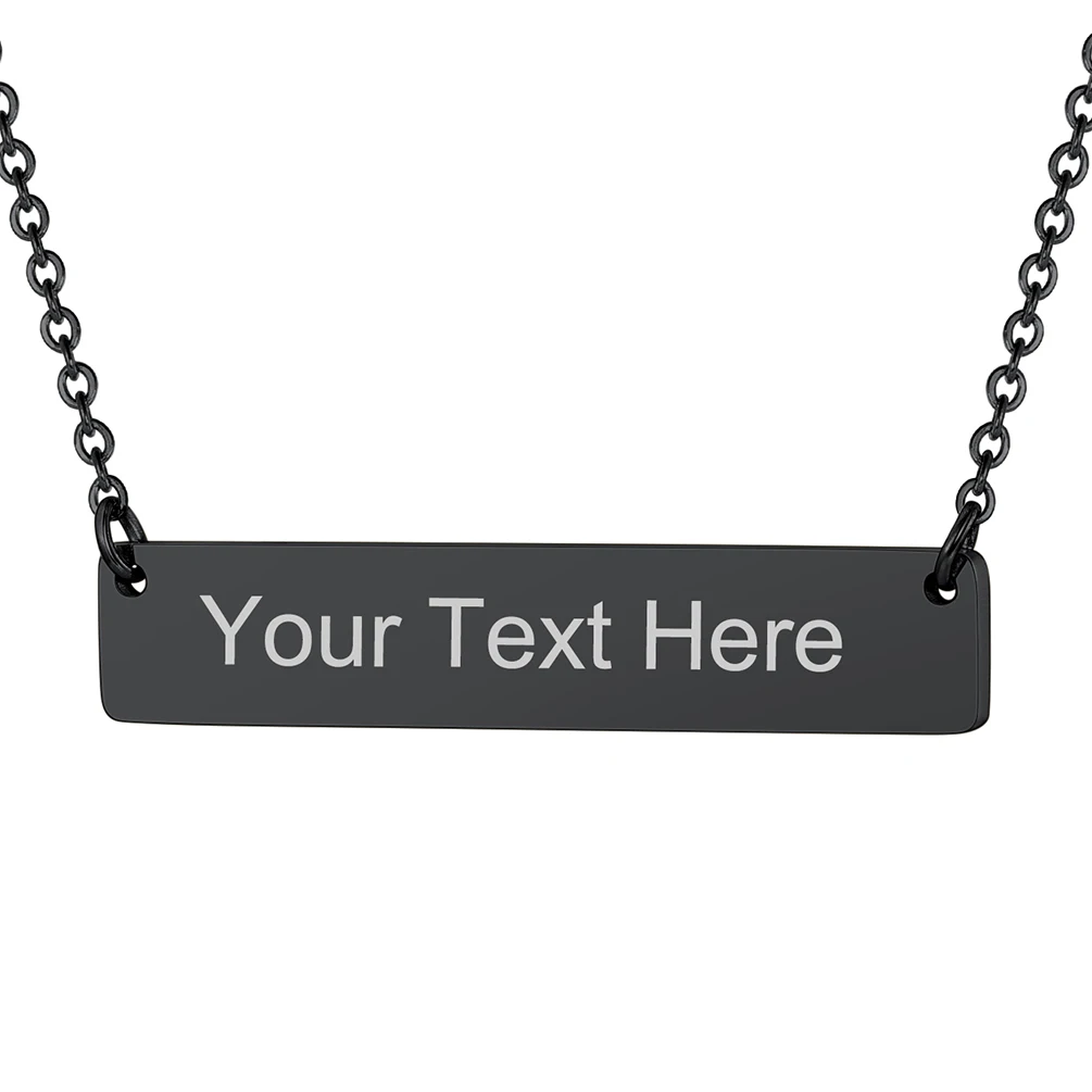 PROSTEEL Black Simple Bar Pendants Men Boys Women Rectangle Layering Choker Necklaces 18K Gold Plated/Silver Colors PSN3751
PROSTEEL Black Simple Bar Pendants Men Boys Women Rectangle Layering Choker Necklaces 18K Gold Plated/Silver Colors PSN3751