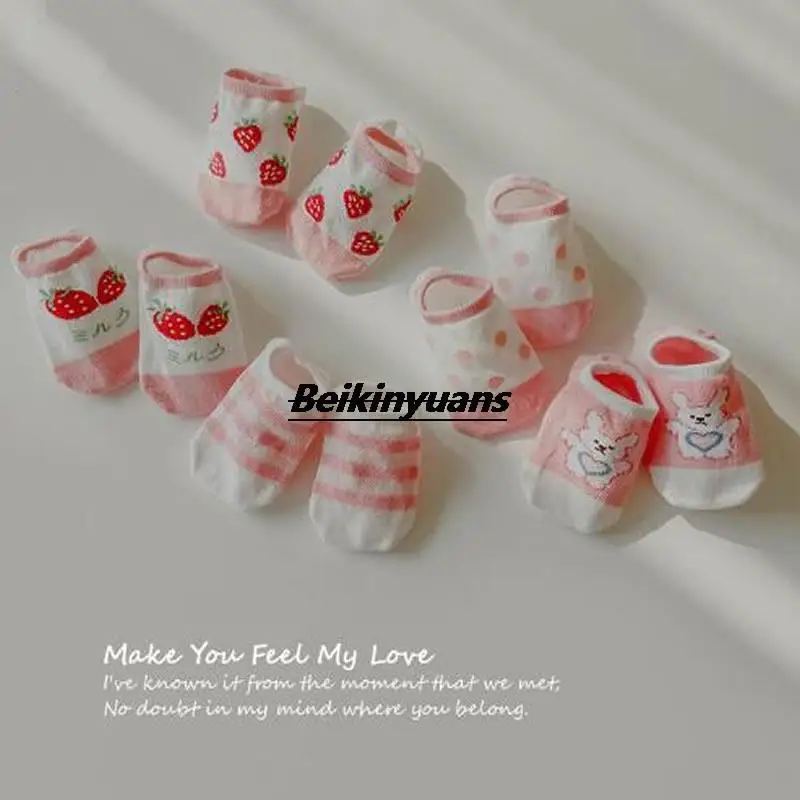 Children's socks, strawberry bunny baby in spring and summer, floor socks boat socks, polka-dot squares, girls sock cotton
Children's socks, strawberry bunny baby in spring and summer, floor socks boat socks, polka-dot squares, girls sock cotton