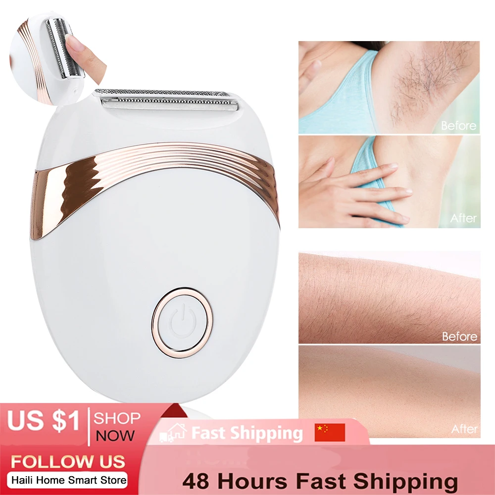 Electric Epilator USB Rechargable Women Shaver Bikini Underarm Leg Face Hair Removal Trimmer Body Depilador Safe Shaving Machine
Electric Epilator USB Rechargable Women Shaver Bikini Underarm Leg Face Hair Removal Trimmer Body Depilador Safe Shaving Machine
