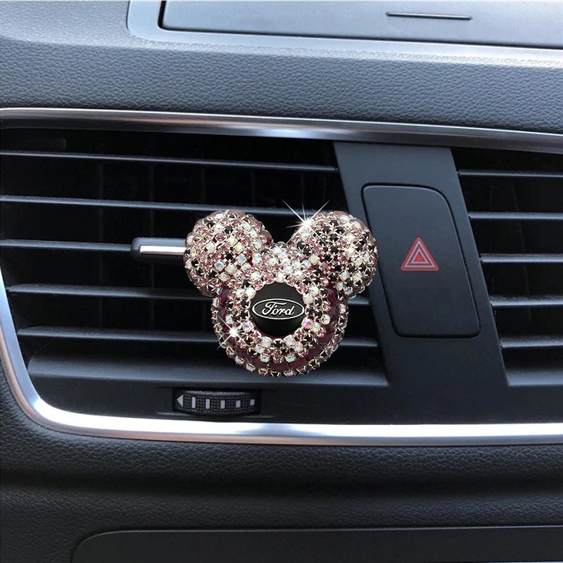 

Car Air Freshener Auto Styling Mickey Air Vent Clip Parfum Flavoring Ventilation Outlet Aromatherapy Deodorant For Ford Goods