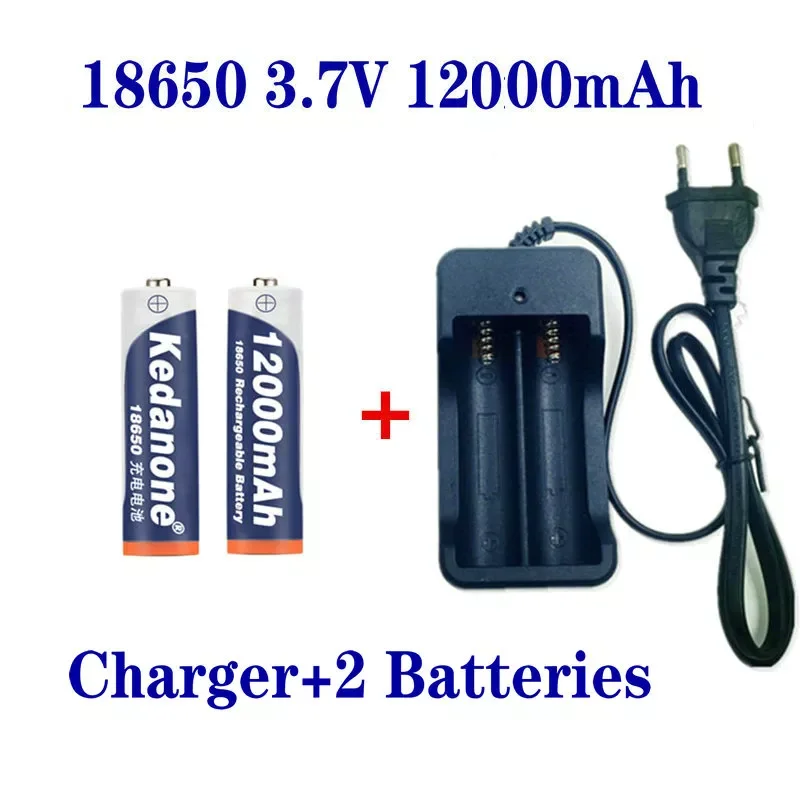 18650 Battery Rechargeable Battery 3.7V 18650 12000mAh Capacity Li-ion Rechargeable Battery For Flashlight Torch Battery+Charger
18650 Battery Rechargeable Battery 3.7V 18650 12000mAh Capacity Li-ion Rechargeable Battery For Flashlight Torch Battery+Charger