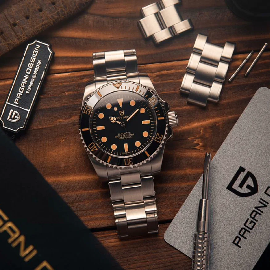 PAGANI DESIGN New Super Luminous Men Mechanical Wristwatches Ceramic Bezel Sapphire Glass Automatic Watch Men relogio masculino
PAGANI DESIGN New Super Luminous Men Mechanical Wristwatches Ceramic Bezel Sapphire Glass Automatic Watch Men relogio masculino