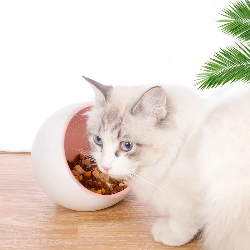 2022 New Luxury Customized New Ceramic Space Capsule Bowl For Pet Cats Oblique Ceramic Cat Bowl
2022 New Luxury Customized New Ceramic Space Capsule Bowl For Pet Cats Oblique Ceramic Cat Bowl