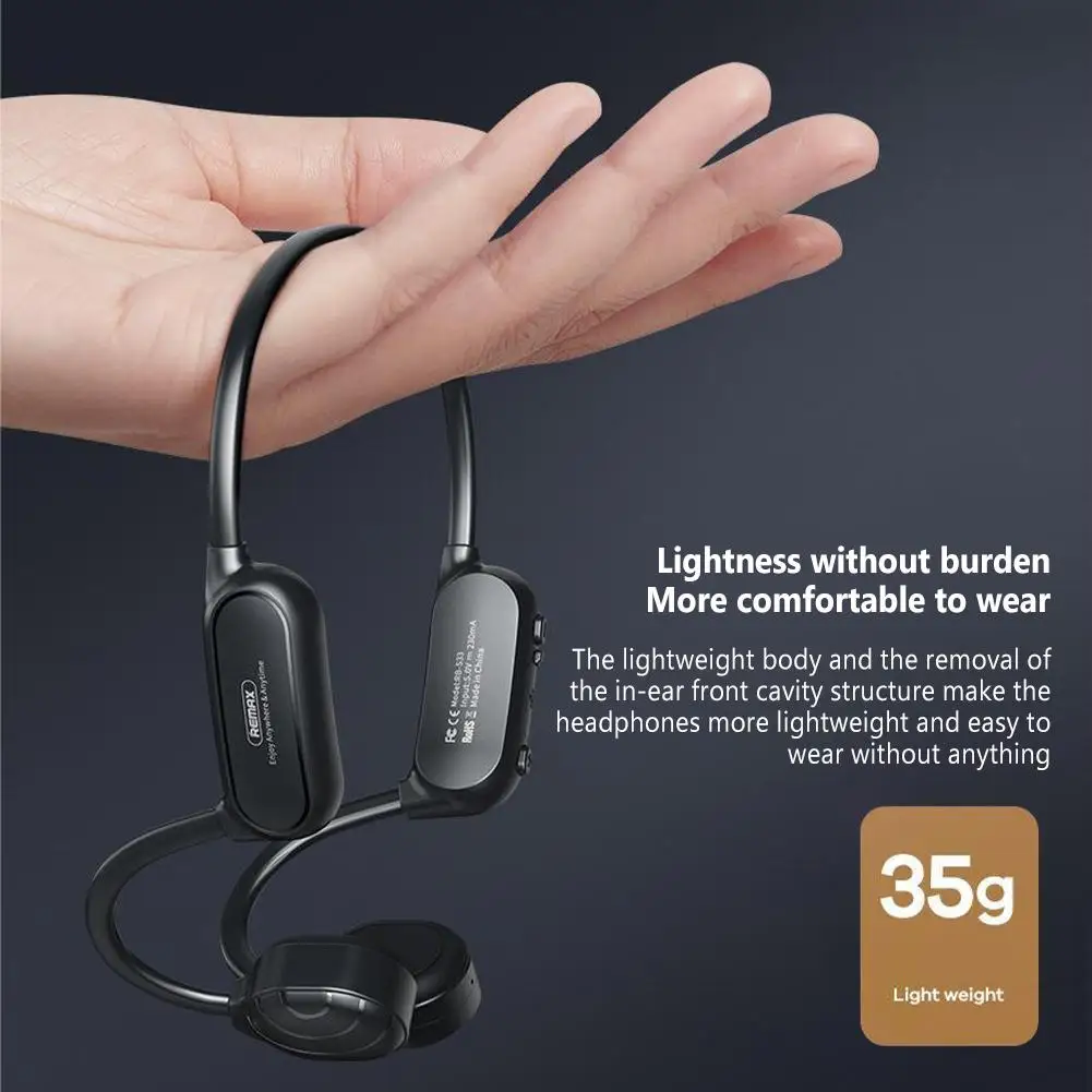 Bone Conduction Headphone Wireless Bluetooth-compatible Sports Earphone Waterproof Hands-free Headset with Mic For Running
Bone Conduction Headphone Wireless Bluetooth-compatible Sports Earphone Waterproof Hands-free Headset with Mic For Running