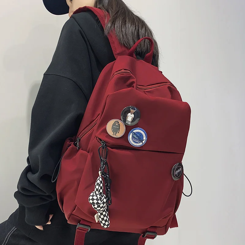 Cool Women Men Nylon Badge College Backpack Fashion Lady Male Travel Bag Girl Boy Drawstring Backpack Female Laptop Student Bags
Cool Women Men Nylon Badge College Backpack Fashion Lady Male Travel Bag Girl Boy Drawstring Backpack Female Laptop Student Bags