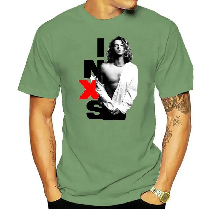 Белая хлопковая Футболка INXS Майкл хатенс
Белая хлопковая Футболка INXS Майкл хатенс