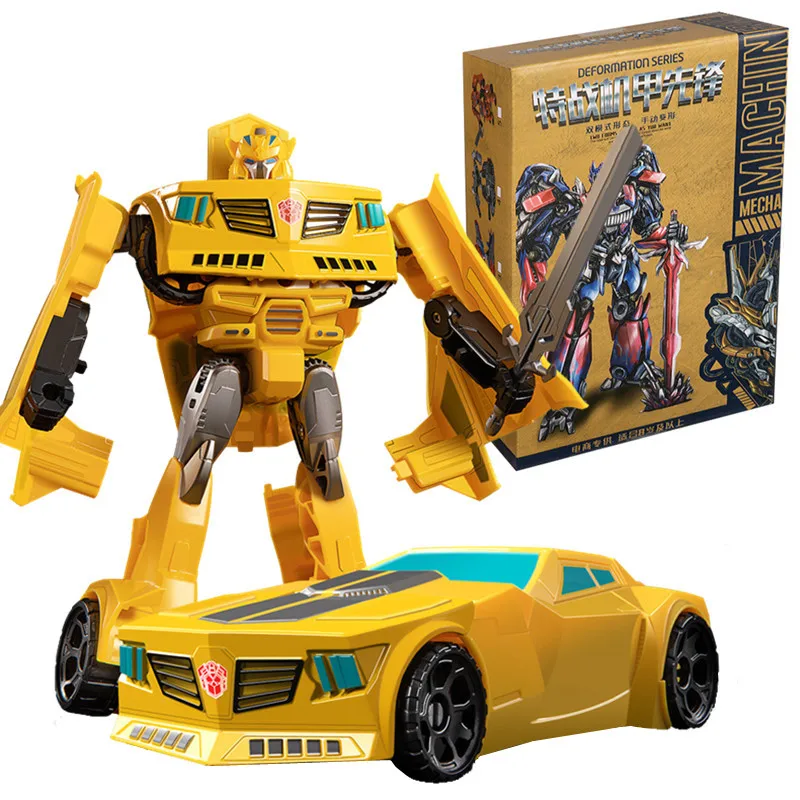 

Новинка, игрушки-трансформеры YUEXING, пластиковая экшн-фигурка робота-автомобиля, модель динозавра, деформированная детская игрушка для мальчика в оригинальной коробке, 18 см