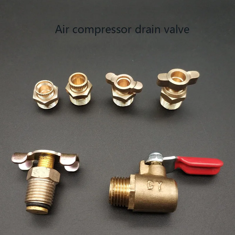 1PC NEW Small Air Pump Water Drain Screw 1/4 Zinc Alloy Blowdown Valve Compressor Fittings All Copper Drain Valve
1PC NEW Small Air Pump Water Drain Screw 1/4 Zinc Alloy Blowdown Valve Compressor Fittings All Copper Drain Valve
