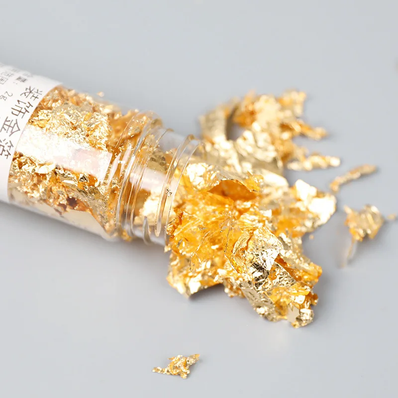 10g Imitation Gold Leaf Flakes Sequins Glitters Confetti for Painting DIY Nail Art Foil Decorative Paper Dessert Cake Decoration
10g Imitation Gold Leaf Flakes Sequins Glitters Confetti for Painting DIY Nail Art Foil Decorative Paper Dessert Cake Decoration