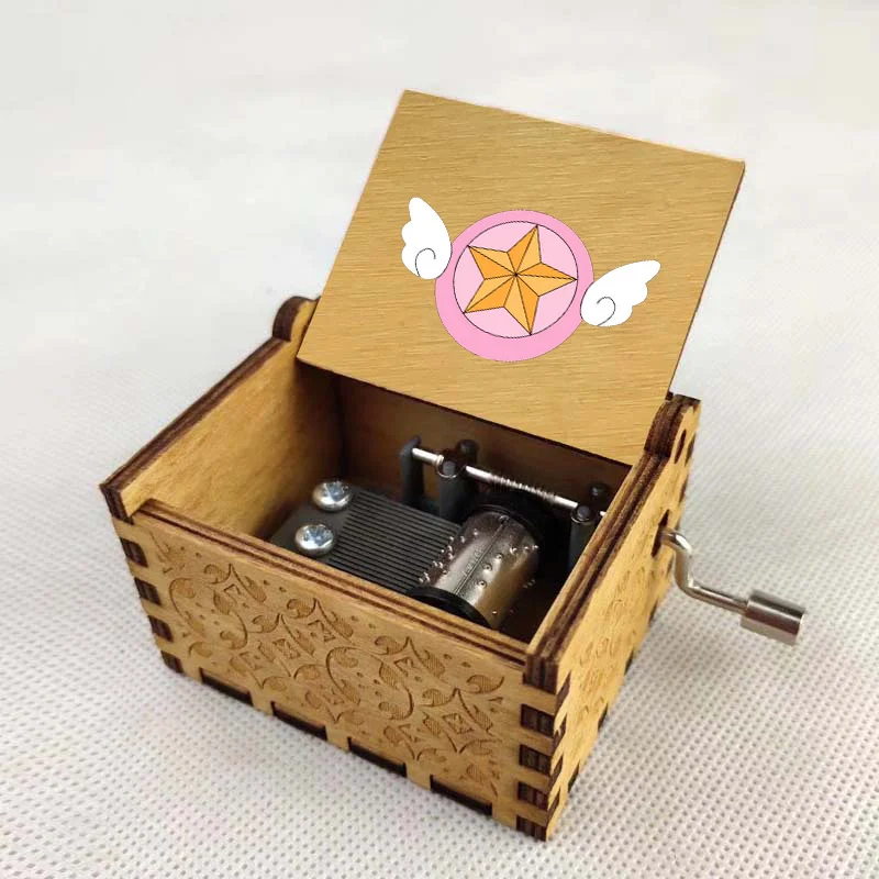 Music Box Wooden Hand Cranked Birthday Gift Kids Christmas Halloween Gifts For anime Cardcaptor Sakura Cartoon music box
Music Box Wooden Hand Cranked Birthday Gift Kids Christmas Halloween Gifts For anime Cardcaptor Sakura Cartoon music box