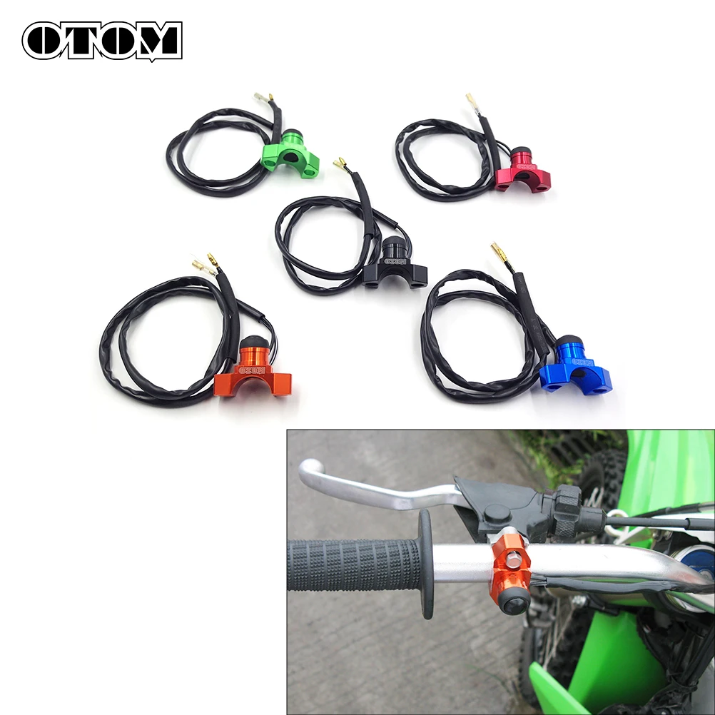 Выключатель OTOM для запуска и остановки двигателя мотоцикла, алюминиевая кнопка с ЧПУ для KTM, HONDA, KAWASAKI, SUZUKI, YAMAHA, универсальный
Выключатель OTOM для запуска и остановки двигателя мотоцикла, алюминиевая кнопка с ЧПУ для KTM, HONDA, KAWASAKI, SUZUKI, YAMAHA, универсальный