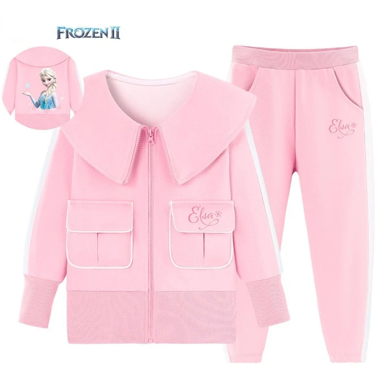 Frozen Princess Elsa cute cartoon children's suit autumn new sweatshirt two-piece set fashionable casual cardigan sportswear
Frozen Princess Elsa cute cartoon children's suit autumn new sweatshirt two-piece set fashionable casual cardigan sportswear