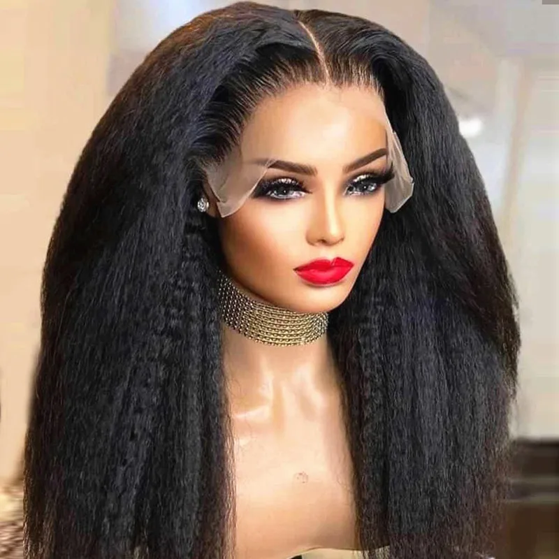 Natural Long 28 inch Soft Black Yaki Kinky Straight Hair Wig For Women Natural Hairline Kinky Straight Wig With Afro Baby Hair
Natural Long 28 inch Soft Black Yaki Kinky Straight Hair Wig For Women Natural Hairline Kinky Straight Wig With Afro Baby Hair