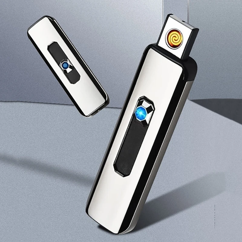 New Ultra-Thin Lightweight Electric Lighter Rechargeable With USB Outdoor Windproof Lighter Exquisite Gifts For Men And Women 
New Ultra-Thin Lightweight Electric Lighter Rechargeable With USB Outdoor Windproof Lighter Exquisite Gifts For Men And Women