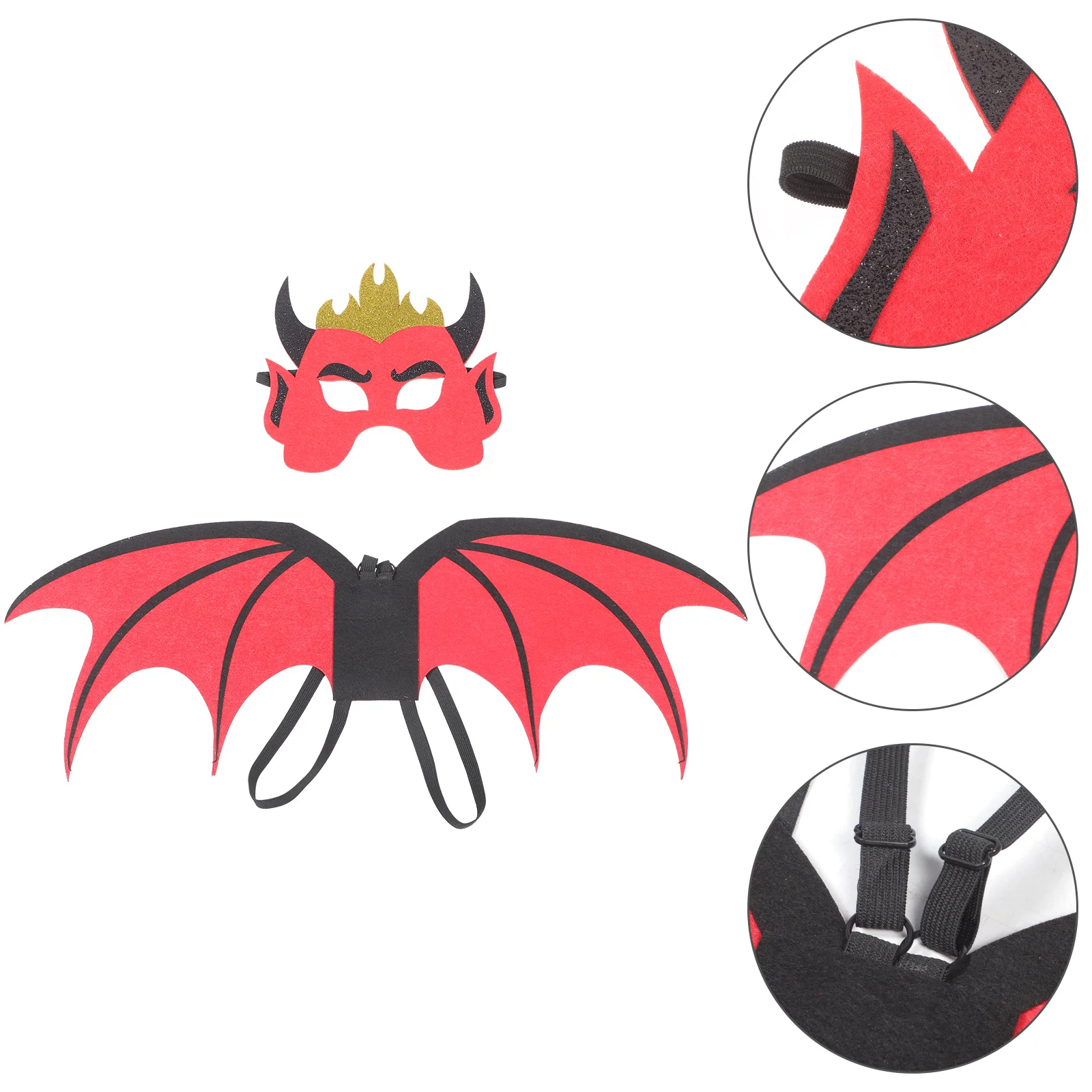 Wing Prop Cosplay Supplies Mask Halloween Clothing Set Props Non-woven Fabric Costume Party Child The
Wing Prop Cosplay Supplies Mask Halloween Clothing Set Props Non-woven Fabric Costume Party Child The