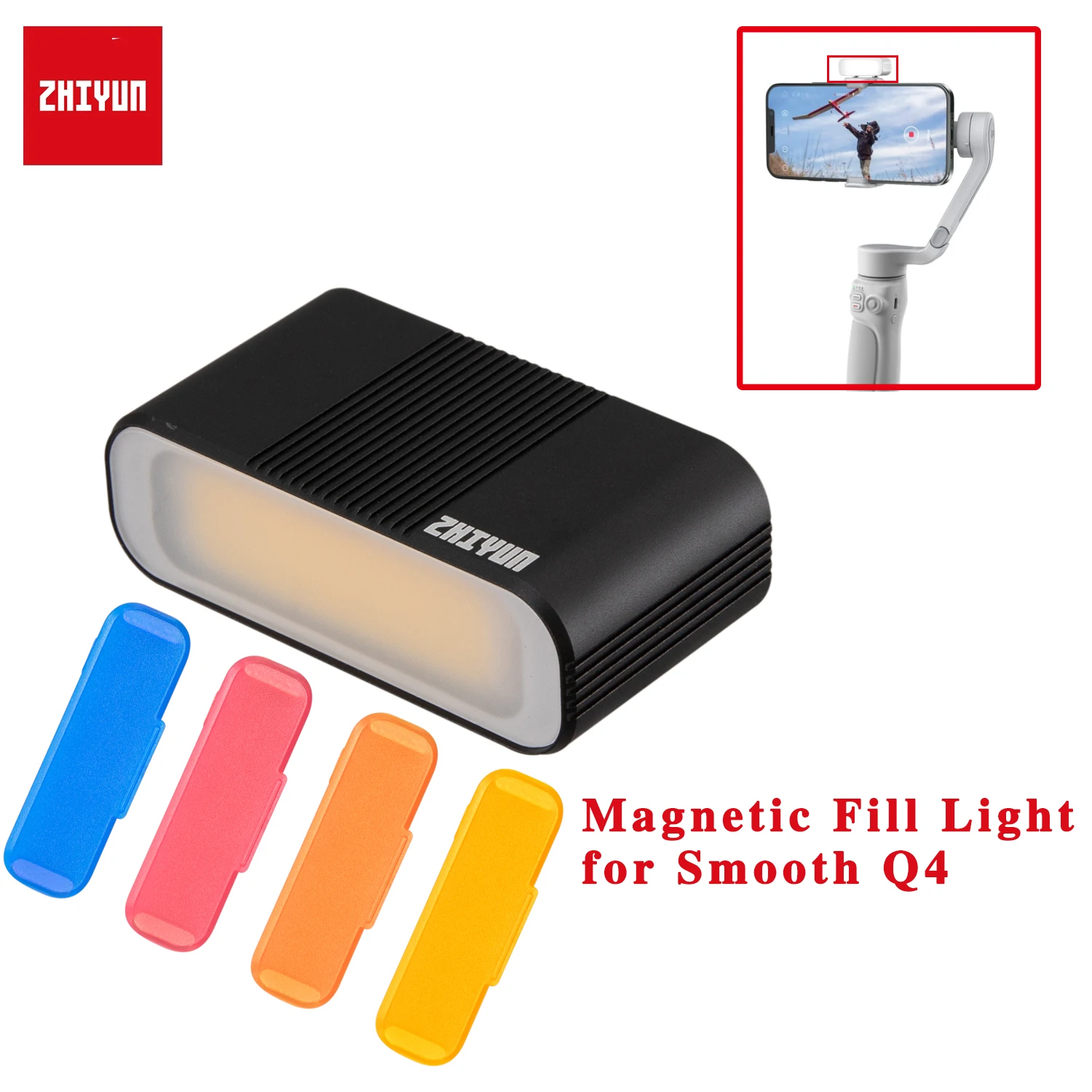 Zhiyun Magnetic Fill Light On-Camera for Smooth 5s/Q4 3-Axis Handheld Smartphone Gimbal Stabilizer Accessories Random Colors
Zhiyun Magnetic Fill Light On-Camera for Smooth 5s/Q4 3-Axis Handheld Smartphone Gimbal Stabilizer Accessories Random Colors