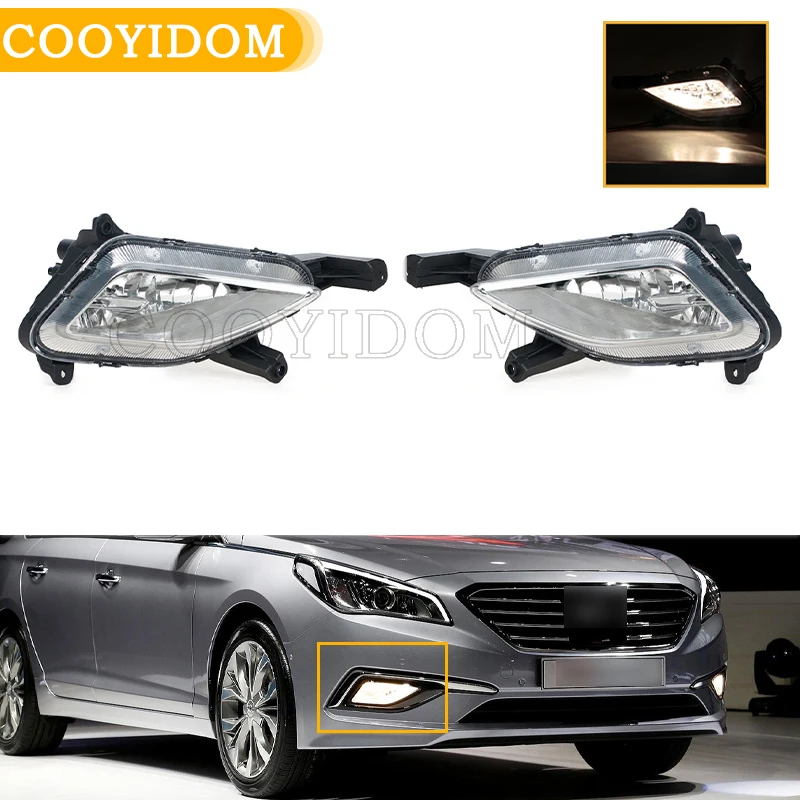 Car fog lamp driving light daytime running light DRL Fog Lamp Front bumper Fog Light For Hyundai Sonata 2015 2016 2017
Car fog lamp driving light daytime running light DRL Fog Lamp Front bumper Fog Light For Hyundai Sonata 2015 2016 2017