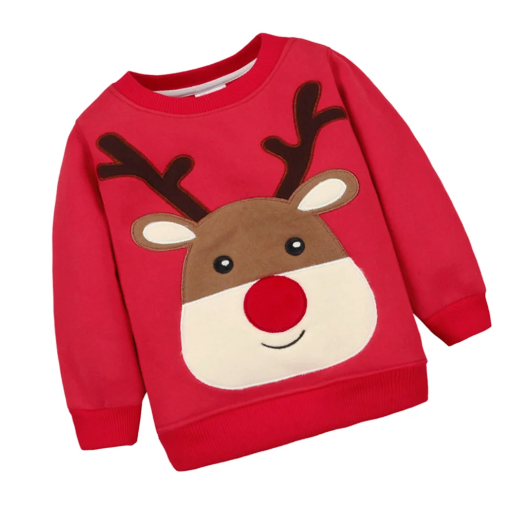 1PCS Children Red Deer Sweater Winter Autumn Thick Long-sleeved Plus Velvet Pullover Sweatshirt
1PCS Children Red Deer Sweater Winter Autumn Thick Long-sleeved Plus Velvet Pullover Sweatshirt