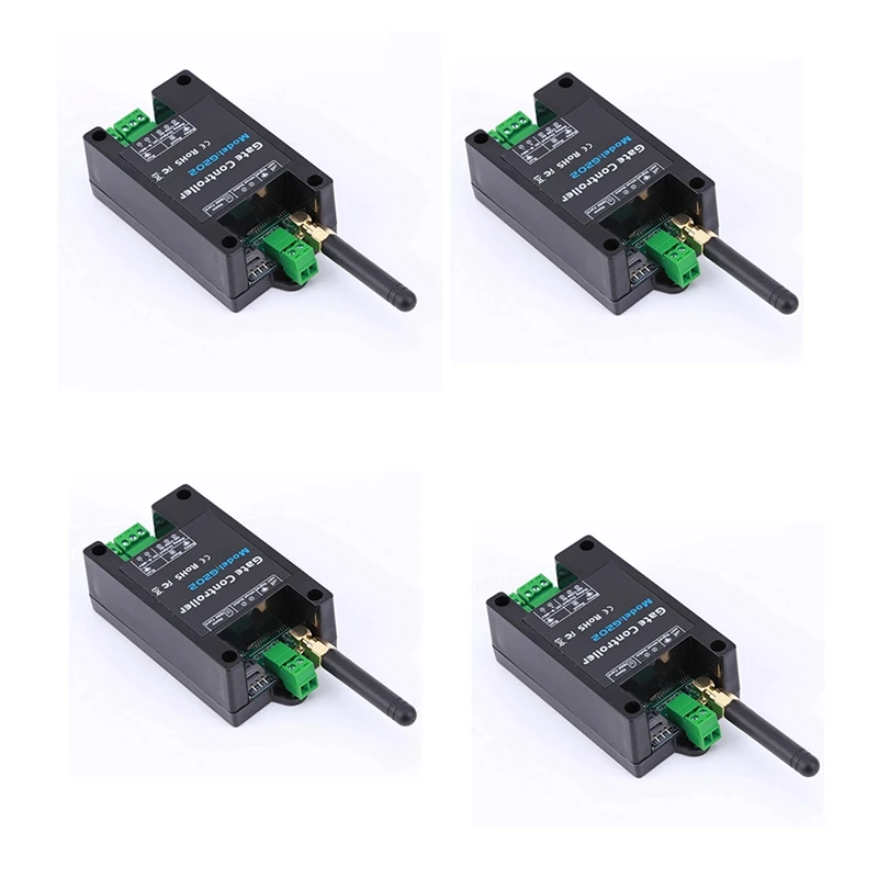 

4PCS G202 GSM Gate Garage Barrier Shutter Door Opener FREE Call Remote Control Controller Electronic Lock Relay Switch