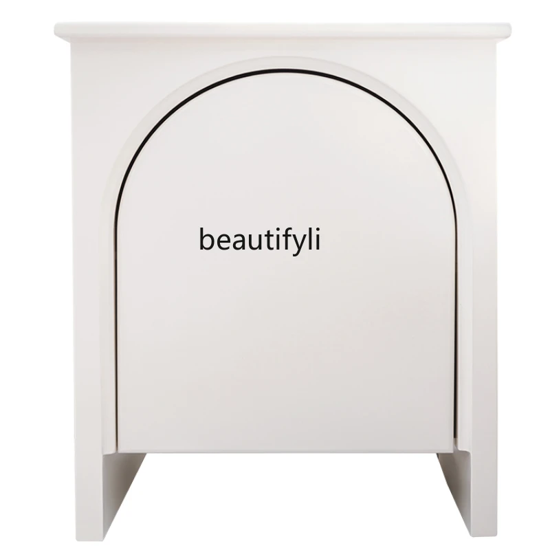 Bedside Table Simple Modern Bedroom Storage Small Cabinet Arched Bedside Storage Cabinet Side Cabinet
Bedside Table Simple Modern Bedroom Storage Small Cabinet Arched Bedside Storage Cabinet Side Cabinet