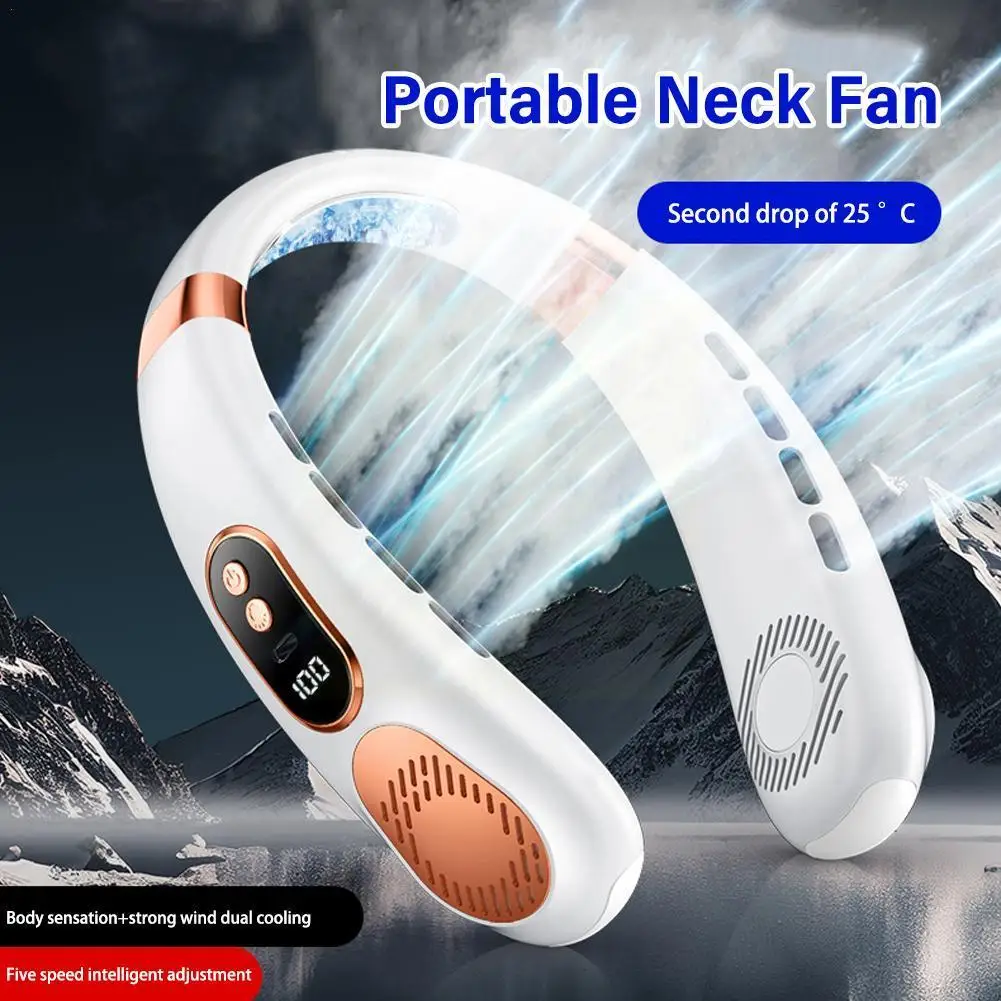 5 Gear Refrigerable Neckband Fan With Lcd Display Portable Neck Fan 4000mah 2023 Wireless Neck Hanging Bladeless Fan Electr D8o9
5 Gear Refrigerable Neckband Fan With Lcd Display Portable Neck Fan 4000mah 2023 Wireless Neck Hanging Bladeless Fan Electr D8o9