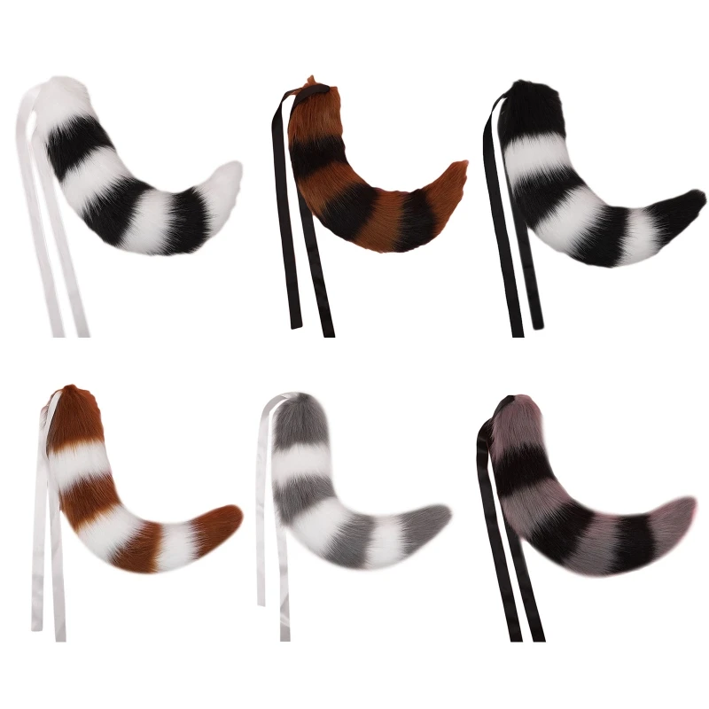 H9ED Handmade Anime Tail Plush Fox Beast Tail Cute Multi-colors Tail Decor Props
H9ED Handmade Anime Tail Plush Fox Beast Tail Cute Multi-colors Tail Decor Props