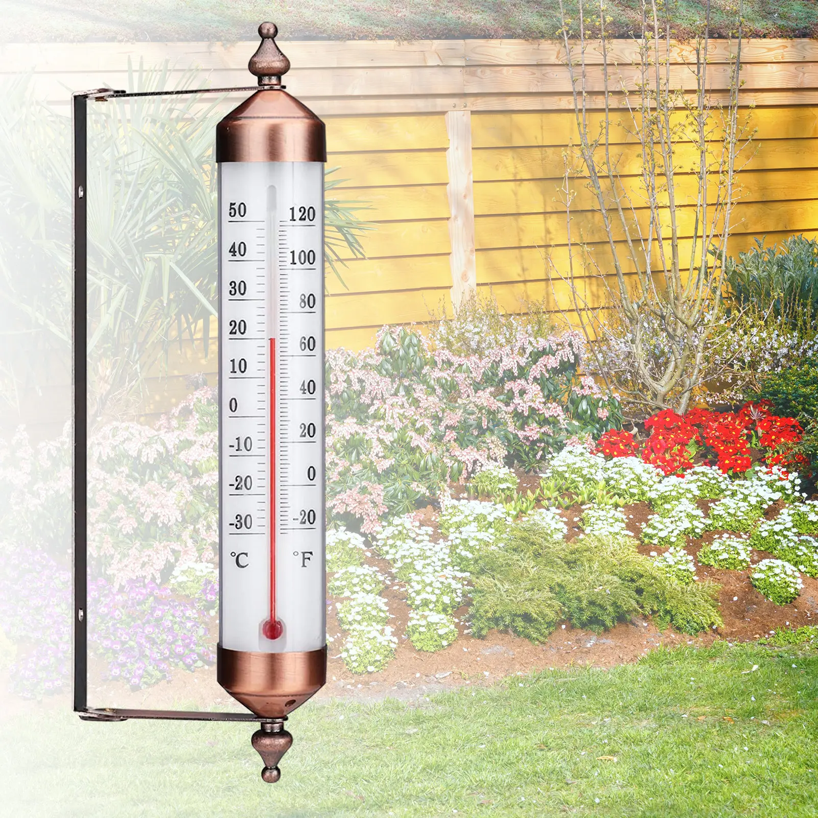 Outdoor Thermometer Wall Thermometer With Bronze Design Stylish Garden Thermometer Suitable For Garden Wall Greenhouse Garage
Outdoor Thermometer Wall Thermometer With Bronze Design Stylish Garden Thermometer Suitable For Garden Wall Greenhouse Garage