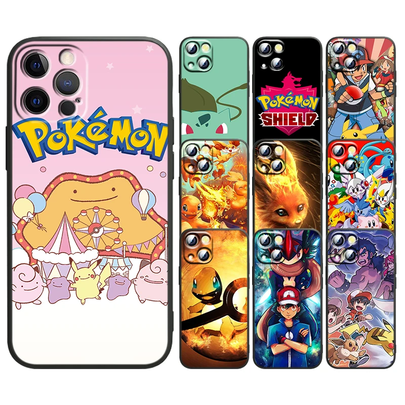 Cute Cartoon Pokémon For Apple iPhone 13 12 Mini 11 XS Pro Max X XR 8 7 6 Plus SE 2020 5 Black Soft TPU Capa Phone Case
Cute Cartoon Pokémon For Apple iPhone 13 12 Mini 11 XS Pro Max X XR 8 7 6 Plus SE 2020 5 Black Soft TPU Capa Phone Case