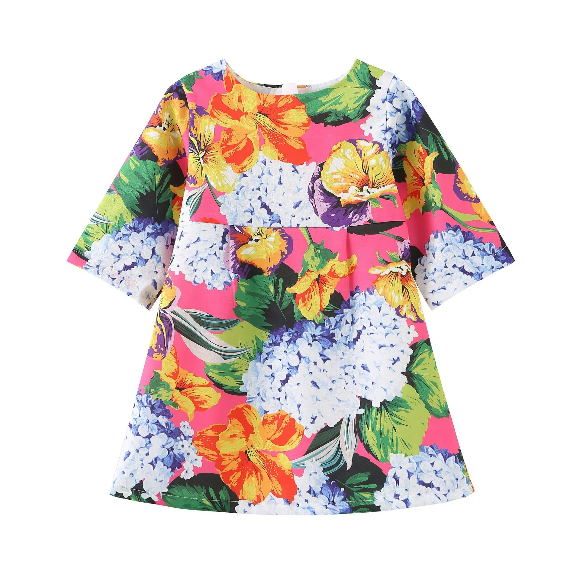 2023 New Children's Skirt Girl's Wisteria Flower 5/4 Sleeve Half Sleeve Dress European and American Style Children's Wear Wholes
2023 New Children's Skirt Girl's Wisteria Flower 5/4 Sleeve Half Sleeve Dress European and American Style Children's Wear Wholes