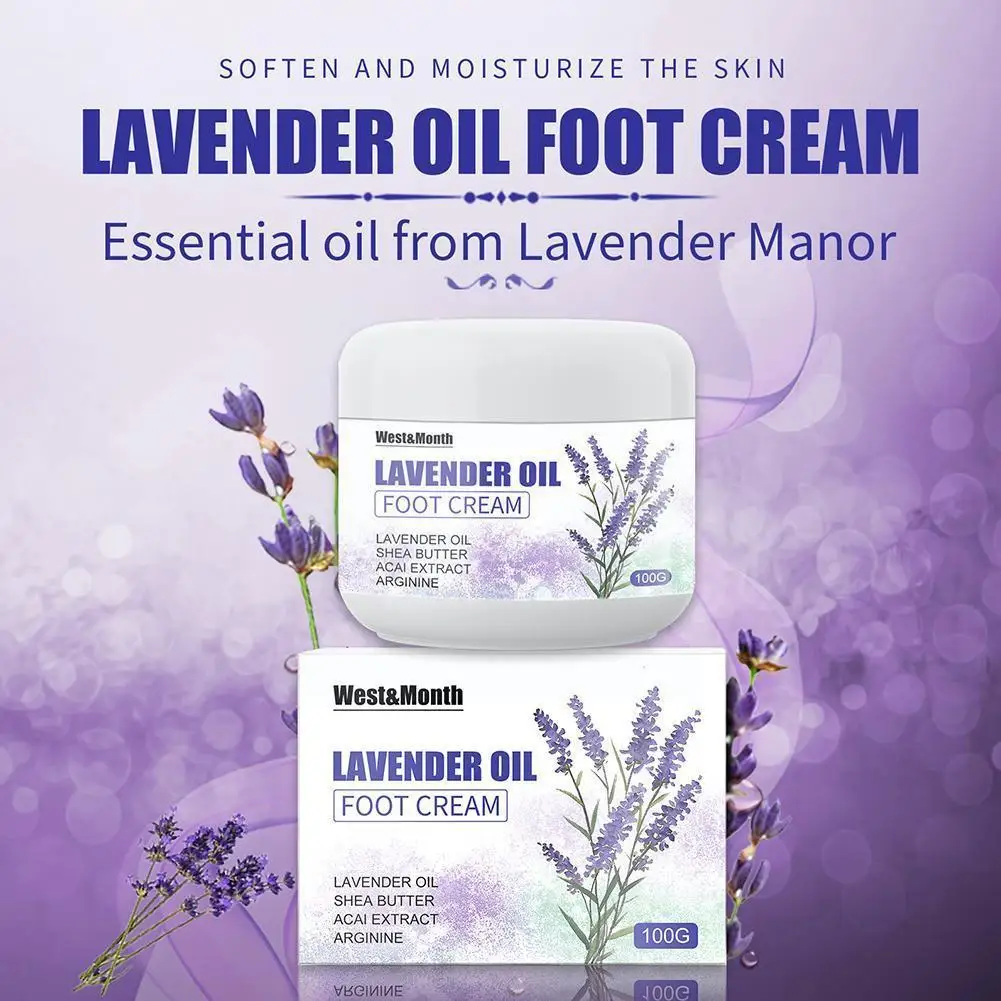 100g Lavender Foot Cream Anti-cracking Deep Exfoliating Elasticity Increase Winter Care Skin Foot Moisturizing K6q5
100g Lavender Foot Cream Anti-cracking Deep Exfoliating Elasticity Increase Winter Care Skin Foot Moisturizing K6q5