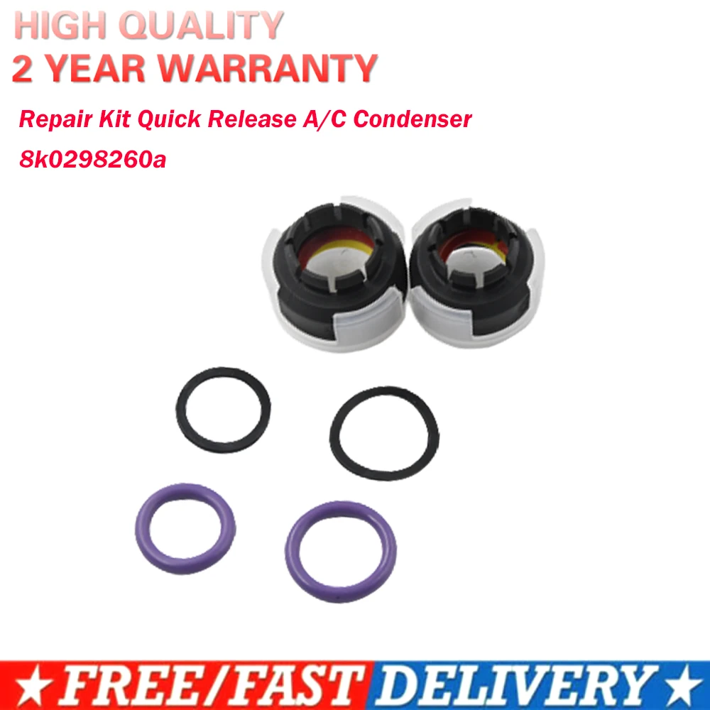 8K0298260A 8K0 298 260 A 8K0 298 260A For Audi A4 A8 Quattro Q5 Quick Release A/C Condenser Repair Kit
8K0298260A 8K0 298 260 A 8K0 298 260A For Audi A4 A8 Quattro Q5 Quick Release A/C Condenser Repair Kit