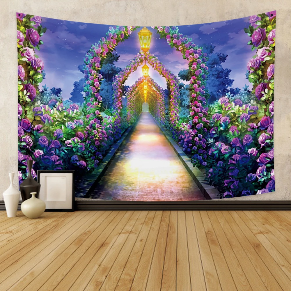Lifelike Fairy Tale Forest 3D Tapestry Girl Birthday Party Background Wall Cover Decor Beautiful Castle Garden Bedroom Decor
Lifelike Fairy Tale Forest 3D Tapestry Girl Birthday Party Background Wall Cover Decor Beautiful Castle Garden Bedroom Decor