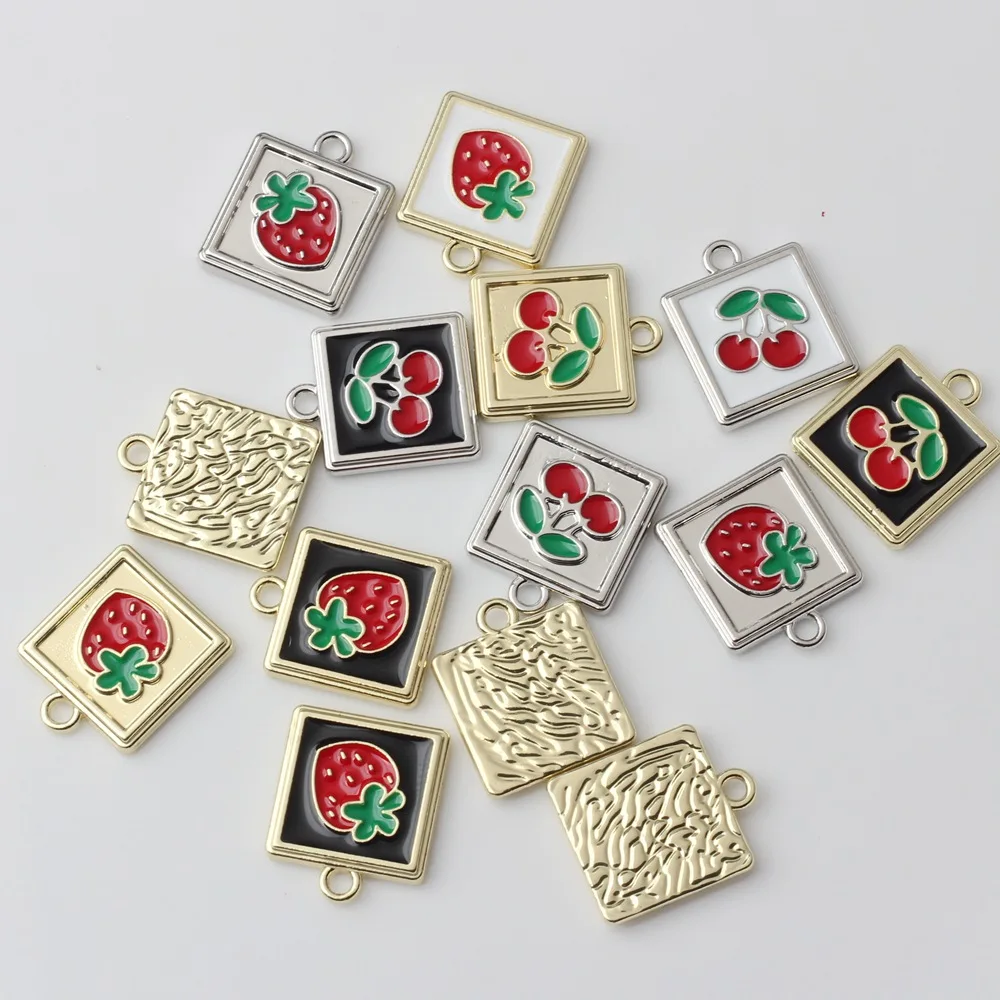 Alloy Geometric Square Strawberry Cherry PersonalityDIY Handmade Bracelet Earrings Necklace Pendant Jewelry Material Accessories
Alloy Geometric Square Strawberry Cherry PersonalityDIY Handmade Bracelet Earrings Necklace Pendant Jewelry Material Accessories