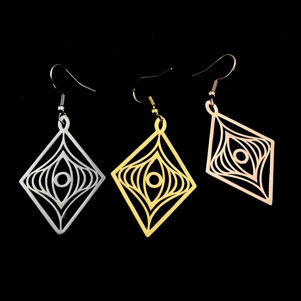 Personality Stainless Steel Women Drop Earring Hollow Out Rhombus Dangle Crochet Big Earring Accessories Boucles Doreilles Femme
Personality Stainless Steel Women Drop Earring Hollow Out Rhombus Dangle Crochet Big Earring Accessories Boucles Doreilles Femme