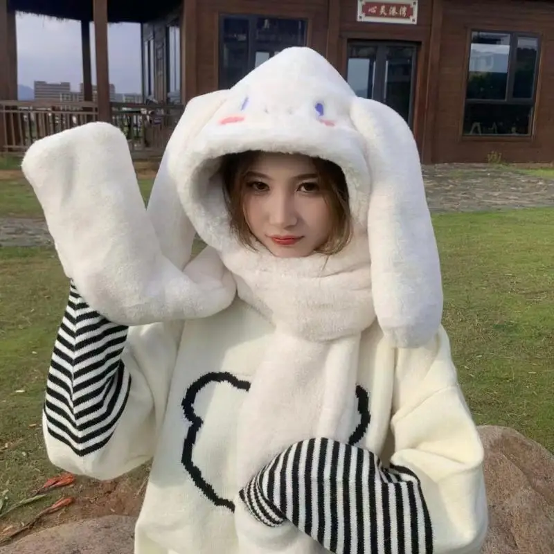 Sanrio Cinnamoroll Lovely Plush Big Eared Dog Can Move Ears Autumn and Winter Students Warm Ear Cap Boys Girls Gifts In Stock
Sanrio Cinnamoroll Lovely Plush Big Eared Dog Can Move Ears Autumn and Winter Students Warm Ear Cap Boys Girls Gifts In Stock