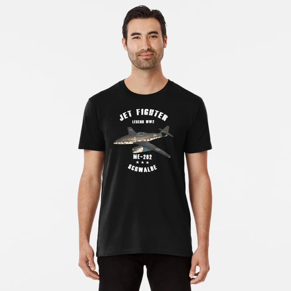WWII Luftwaffe Me 262 Schwalbe Jet Fighter Aircraft T Shirt. New 100% Cotton Short Sleeve O-Neck Casual T-shirts Size S-3XL
WWII Luftwaffe Me 262 Schwalbe Jet Fighter Aircraft T Shirt. New 100% Cotton Short Sleeve O-Neck Casual T-shirts Size S-3XL