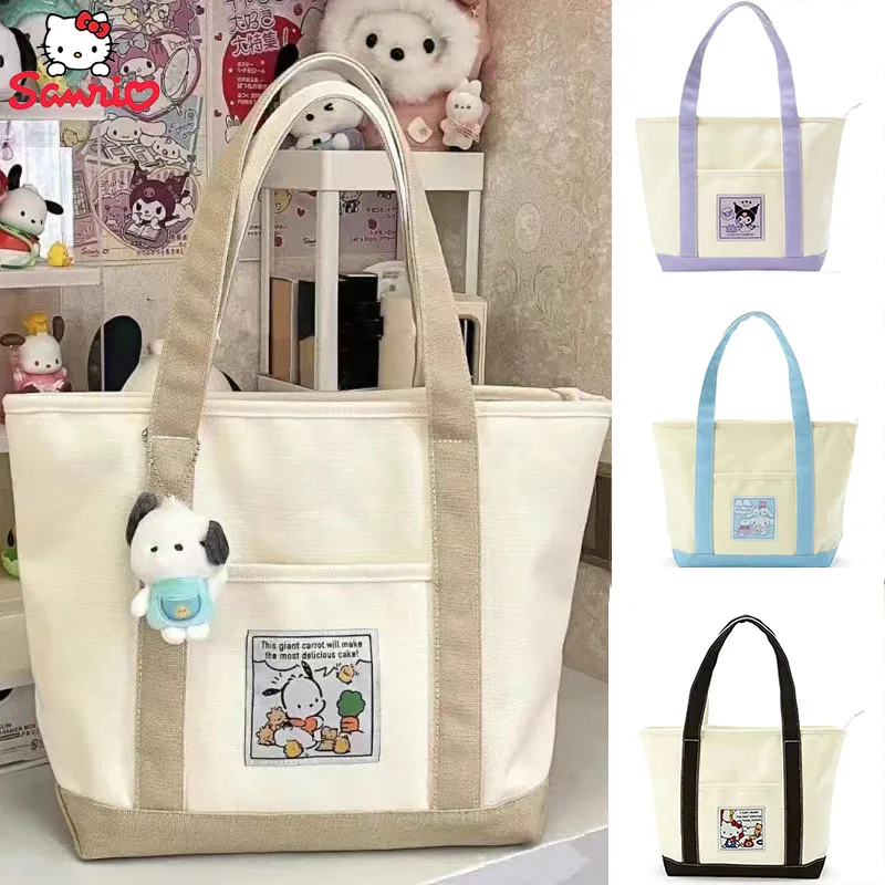 Canvas Bag Girl Sanrio Kuromi School Messenger Bag Hello Kitty One Shoulder Handbag Kawaii Pochacco High Capacity Casual Bag
Canvas Bag Girl Sanrio Kuromi School Messenger Bag Hello Kitty One Shoulder Handbag Kawaii Pochacco High Capacity Casual Bag