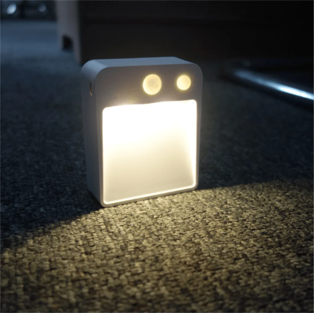 Human Body Induction Night Light Mini Induction Wardrobe Light Porch Stair Light USB Charging Night Light 
Human Body Induction Night Light Mini Induction Wardrobe Light Porch Stair Light USB Charging Night Light