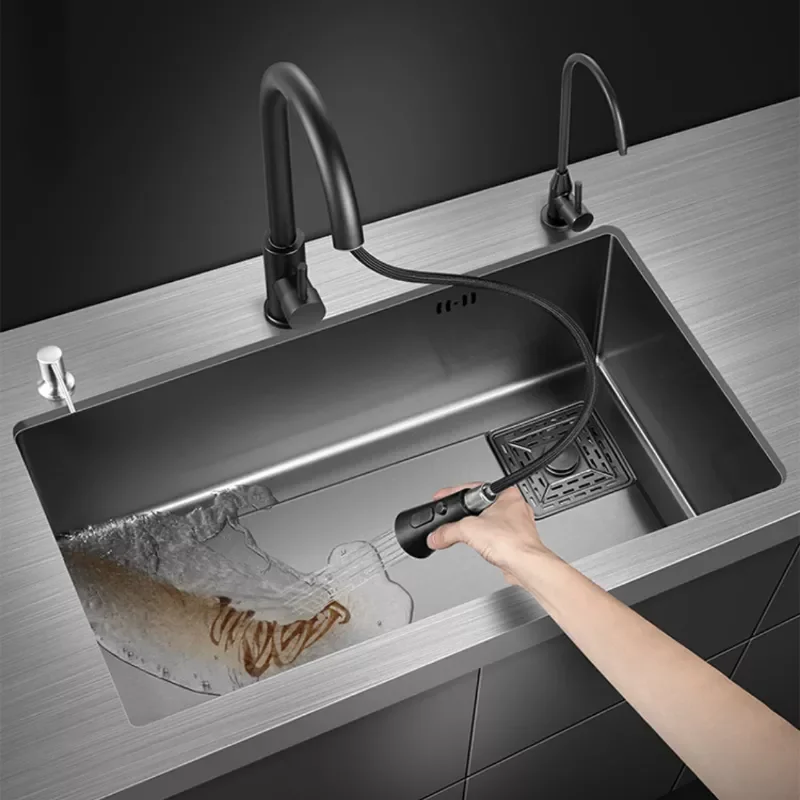 Drainage Sinks Single Slot Household Nano 304 Stainless Steel Undercounter Basin Kitchen Vegetable Washing Basin Side
Drainage Sinks Single Slot Household Nano 304 Stainless Steel Undercounter Basin Kitchen Vegetable Washing Basin Side