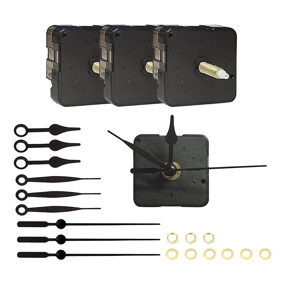 3 Pieces Clock Movements DIY Wall Clock Battery Operated Mechanism Clock Matching Parts and Pointers Shaft Length 22Mm
3 Pieces Clock Movements DIY Wall Clock Battery Operated Mechanism Clock Matching Parts and Pointers Shaft Length 22Mm